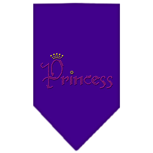 Princess Rhinestone Bandana Purple Large